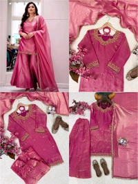 Embroidery Kurti Palazzo Set