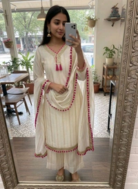 Chanderi Silk Kurta Set
