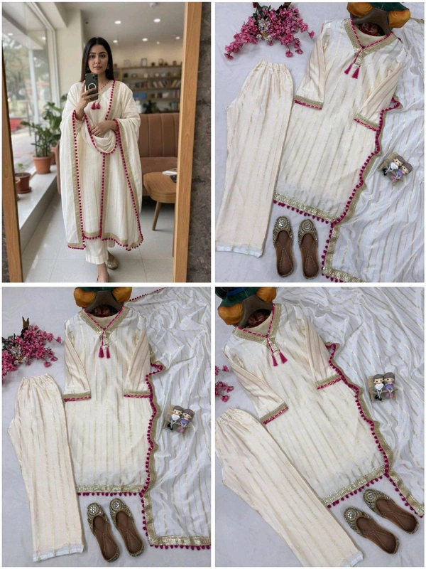 Chanderi Silk Kurta Set