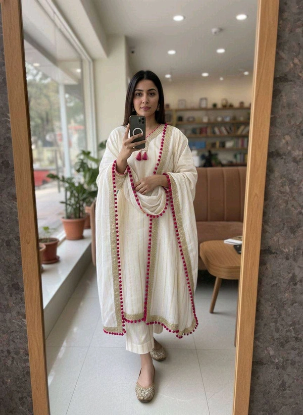Chanderi Silk Kurta Set