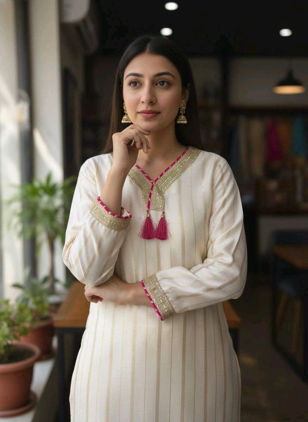 Chanderi Silk Kurta Set