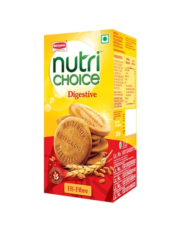 Britannia Nutrichoice Hi-fibre Digestive Biscuits 250g