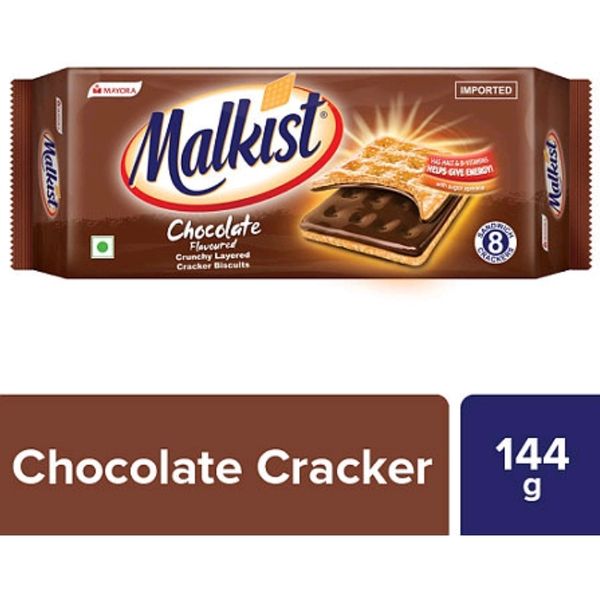 Mayora Malkist Chocolate Flavoured Crackers 144g