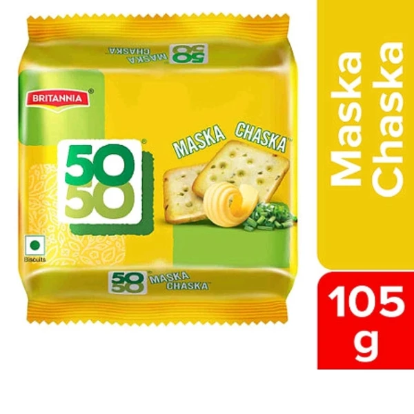 Britannia 50-50 Masks Chaska Biscuits 105g