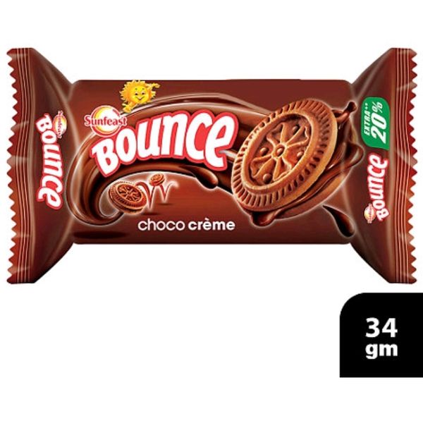 Sunfeast Bounce Choco Creme Biscuit 34g