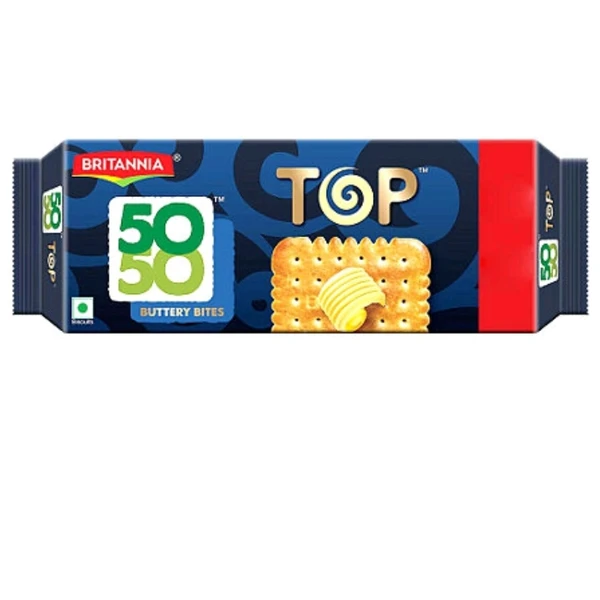 Britannia 50-50 Top Buttery Bite Biscuit 200g