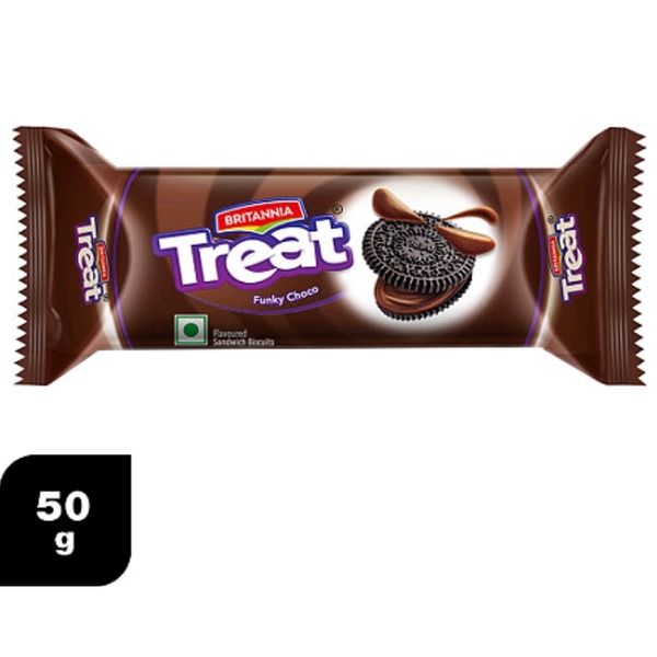 Britannia Treat Funky Choco Cream Biscuits 60g