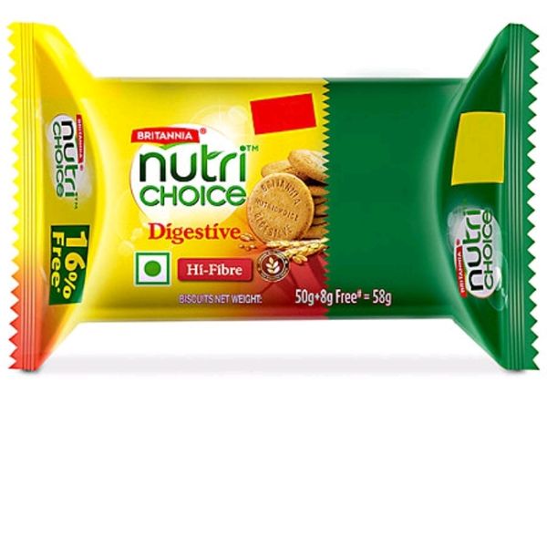 Britannia Nutrichoice Hi -fibre Digestive Biscuits 50g