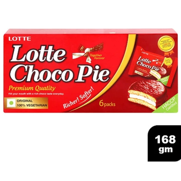 Lotte Choco Pie Creamfilled Biscuit 168g