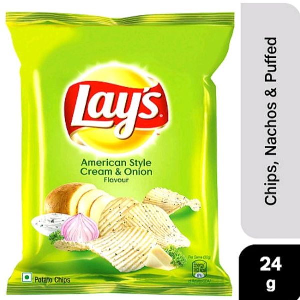 Lay's American Style Cream & Onion Potato Chips 24g
