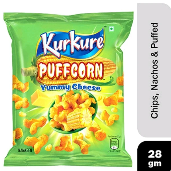Kurkure Yummy Cheese Puffcorn 28g