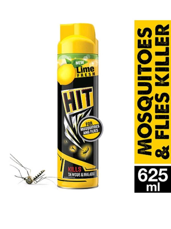 Hit Lime Fresh Mosquito &Fly Killer Spray 625ml