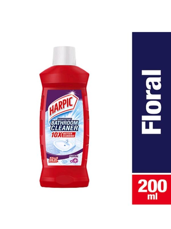 Harpic Floral Disinfectant Bathroom Cleaner 200ml