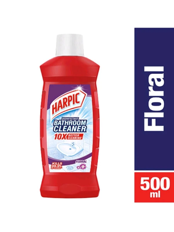 Harpic Floral Disinfectant Bathroom Cleaner 500ml