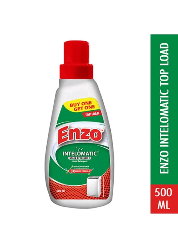 Enzo Matic Top Load Liquid Detergent 500ml(Buy1get1free)