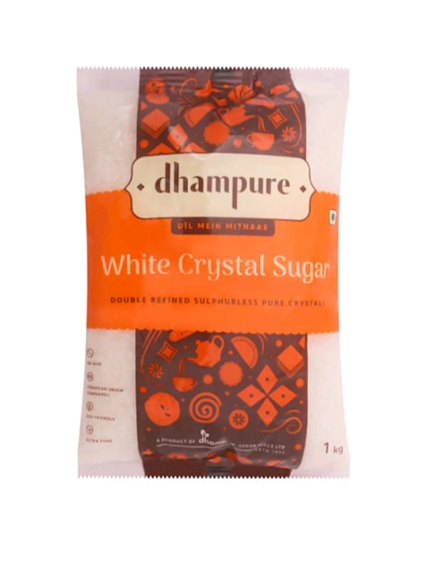 Dhampure White Crystal Sugar 1kg