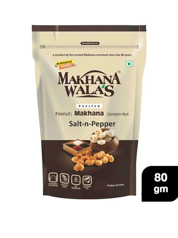 Makhanwala's Salt & Pepper Roasted Makhana 80g