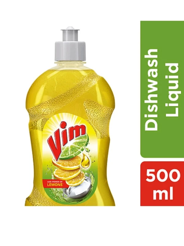 Vim Lemon Concentrated Dishwash Gel 500ml