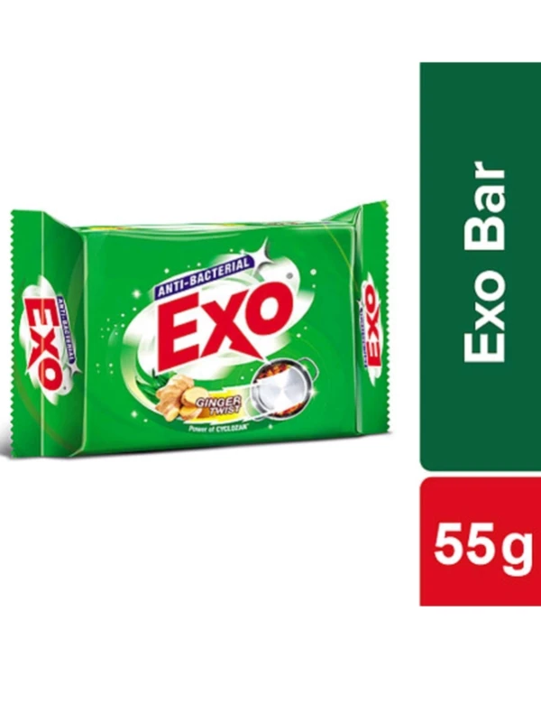 Exo Ginger Twist Anti-bacterial Dishwash Bar 55g