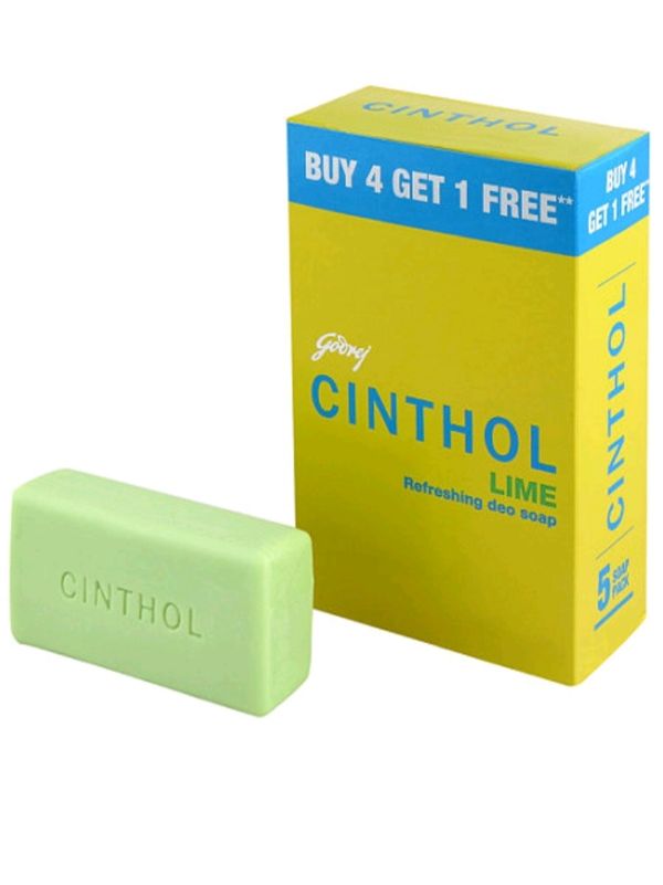 Cinthol Lime Refreshing Deo Soap 100g(Buy4get1free)