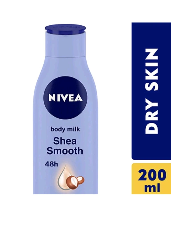 Nivea Shea Smooth 48-hour Body Milk For Dry Skin 200ml