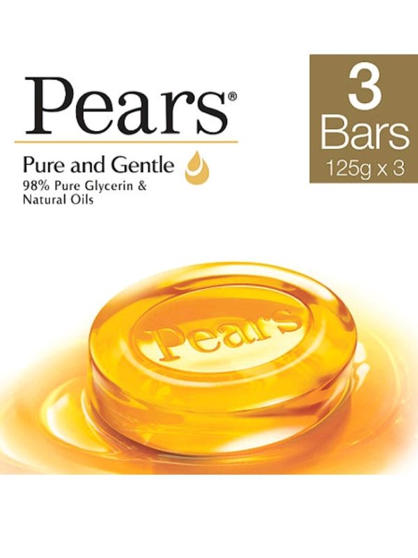 Pears Pure & Gentle Soap With Natural Oil 125g(Pack Of 3)