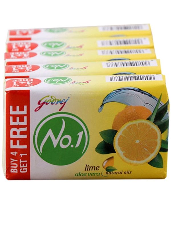 Godrej No.1 Lime & Aloe Vera Soap 100g(Buy4get1free)