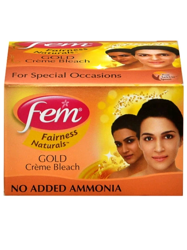 Fem Fairness Naturals Gold Cream Bleach With No Ammonia 24g