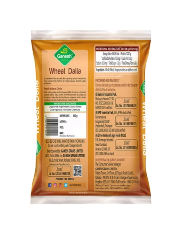 Ganesh Wheat Dalia 500g