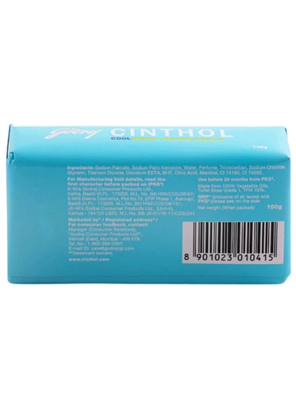 Cinthol Cool Deo Soap With Menthol 100g