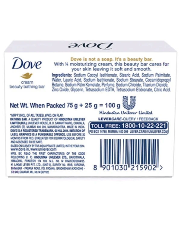 Dove Cream Beauty Bathing Bar 100g