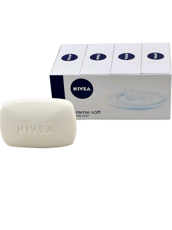 Nivea Creme Soft Soap For Dry Skin 125g(Pack Of 4)