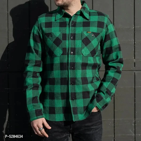 Elegant Multicoloured Checked Cotton Casual Shirts For Men - L