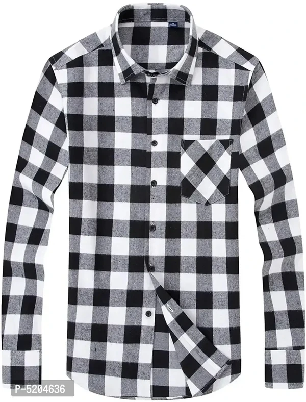 Elegant Multicoloured Checked Cotton Casual Shirts For Men - L