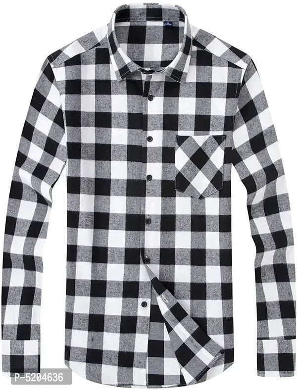 Elegant Multicoloured Checked Cotton Casual Shirts For Men - XL