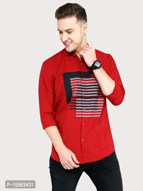 Fancy Polycotton Shirts for Men - XL