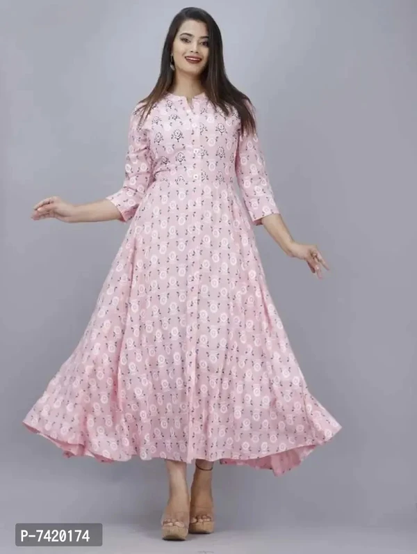 Women trending anarkali kurta - XL