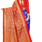 Women Beautiful Multicoloured Mysore Silk Saree With Blouse Piece 