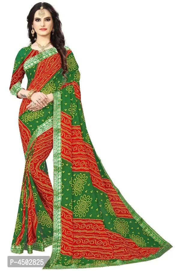 womens soft georgette with  gota patti lace work Sarees 