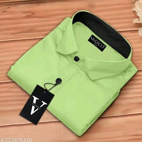 Fancy Modern Men Shirts - M, Green