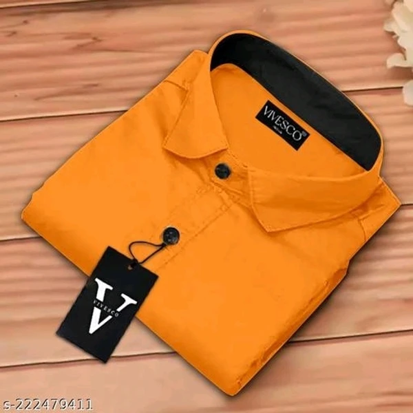 Fancy Modern Men Shirts - M, Web Orange