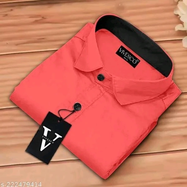 Fancy Modern Men Shirts - L, Web Orange