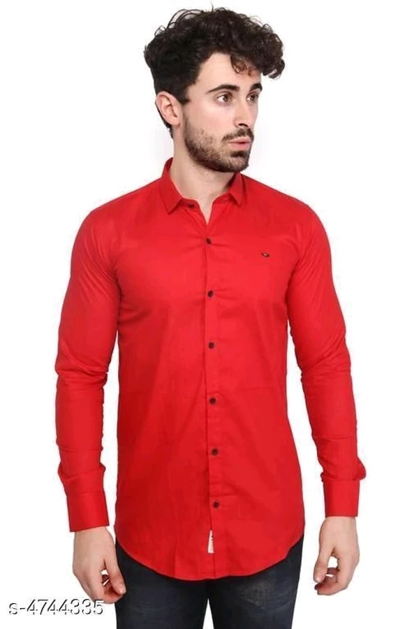 Men Formal Shirt - Red, M