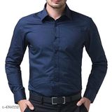 Men Formal Shirt - Ultramarine, M