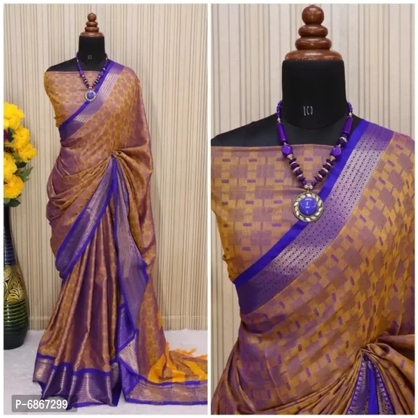 Beautiful Cotton Silk Saree With Blouse Piece 