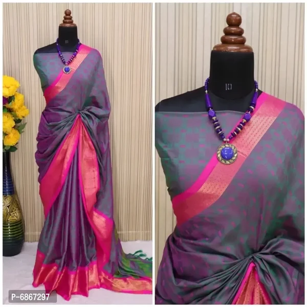 Beautiful Cotton Silk Saree with Blouse piece