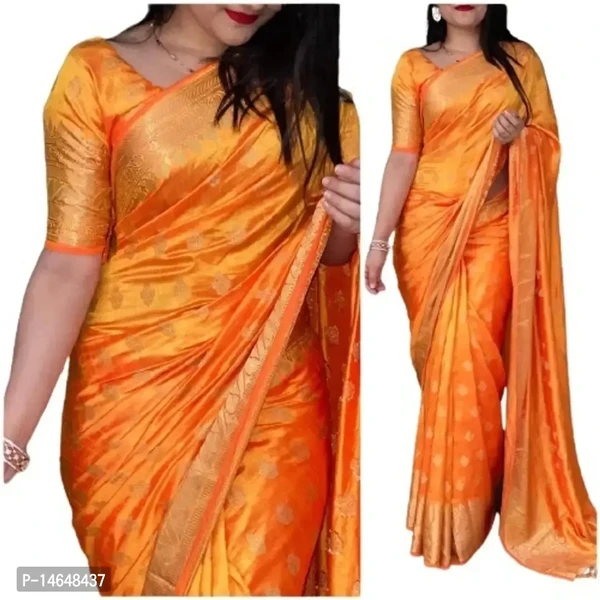 Soft Lichi Silk Jacquard Work Saree with Blouse piece