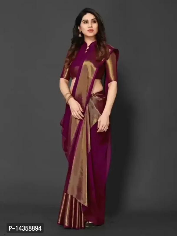 New Chiffon Saree With Blouse 