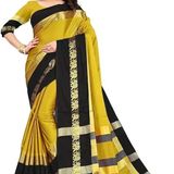 New Hathi Design Cotton Silk Jacquard Saree with Blouse piece 