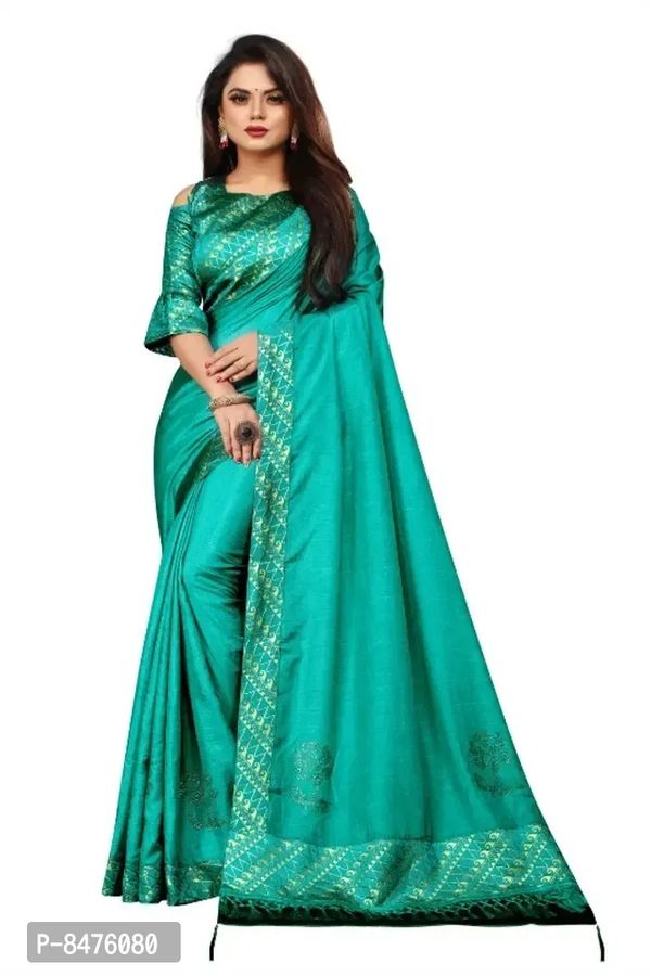 Classic Cotton Silk Saree with Blouse Piece for Women 